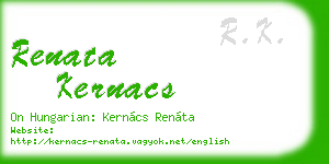 renata kernacs business card